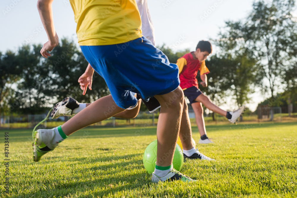 Obraz premium Kids soccer