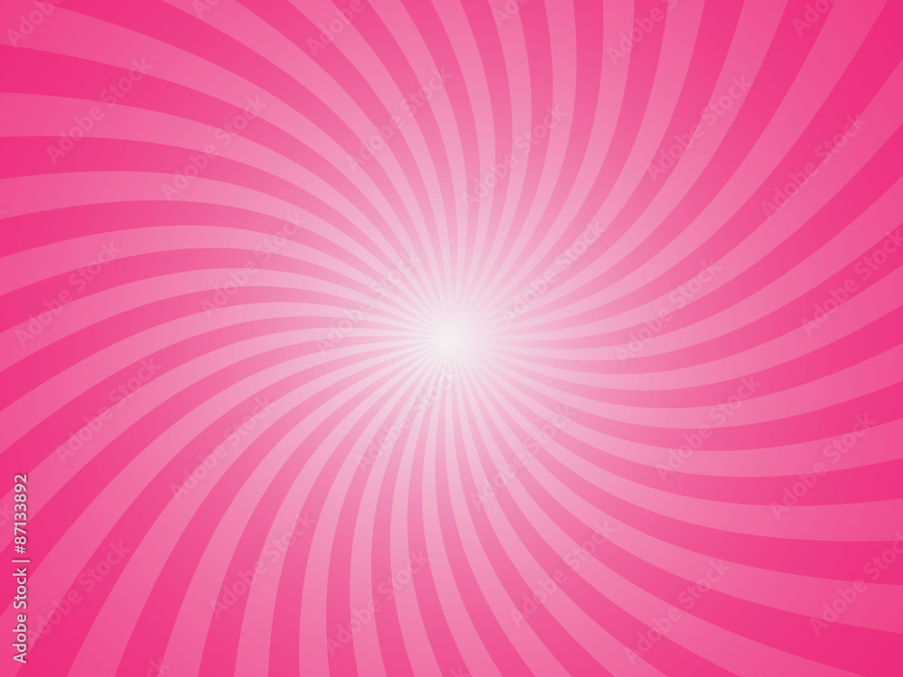 Obraz premium pink summer spiral ray pattern background