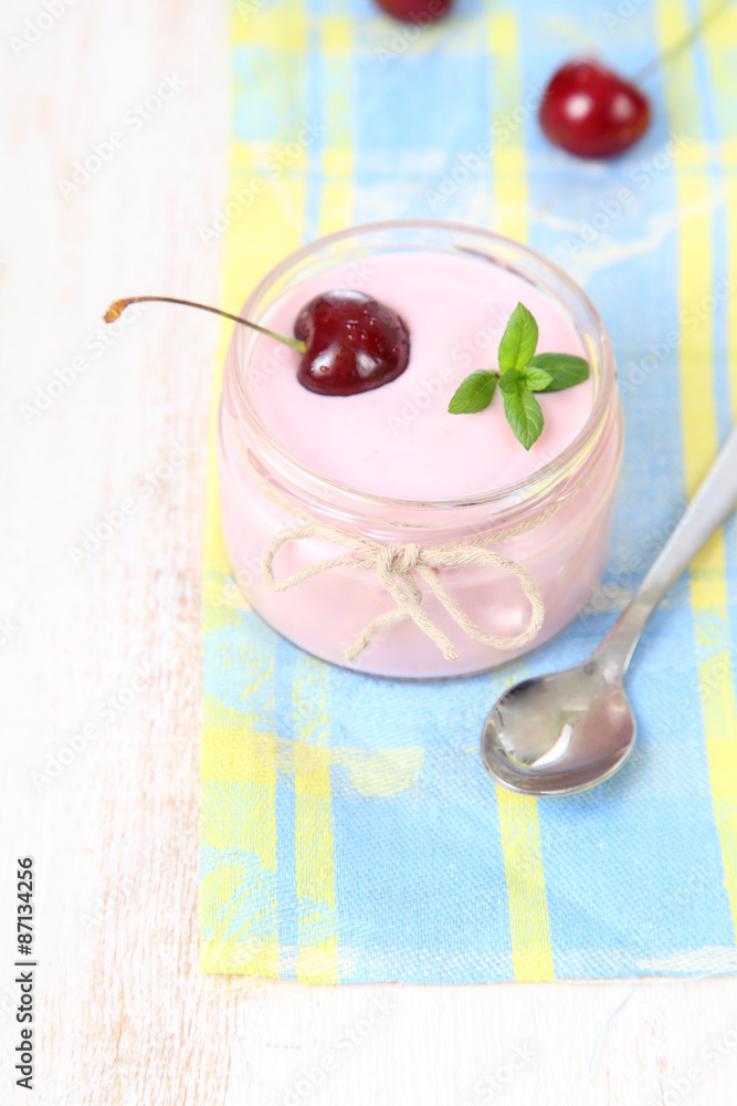 Cherry yogurt Cherry yogurt