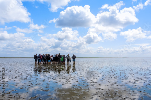 Wattwanderung Nationalpark Wattenmeer, Büsumer Deichhausen © bwpreiss