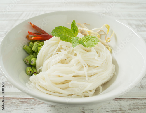 Thai rice vermicelli photo