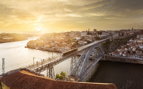 Obraz na płótnie Ville de Porto Portugal w salonie