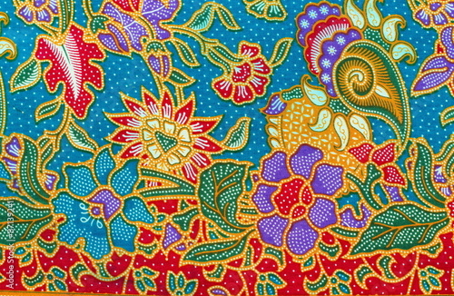 Colorful of pattern texture of general traditional thai style native fabric weave