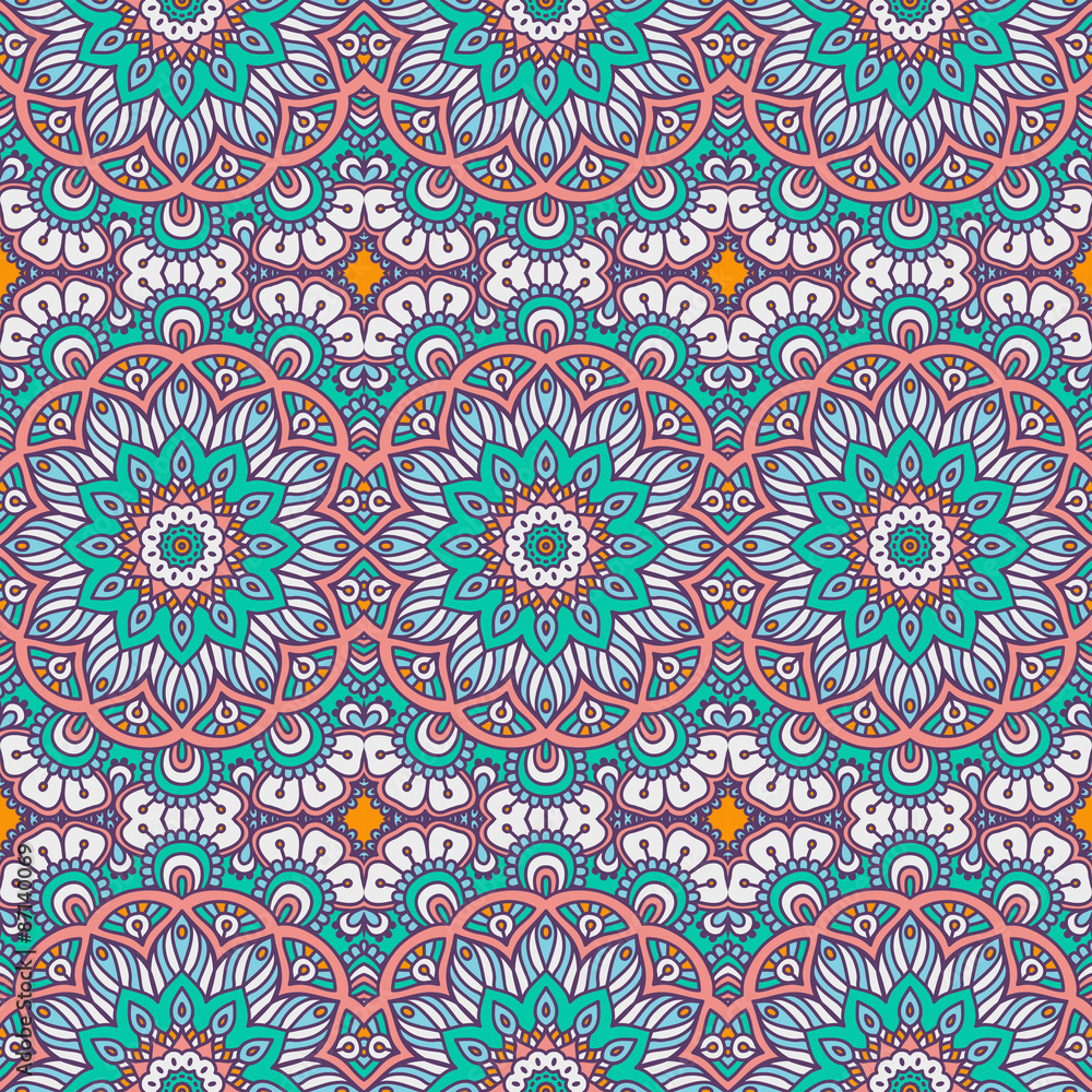 Ethnic floral seamless pattern Ethnic floral seamless pattern