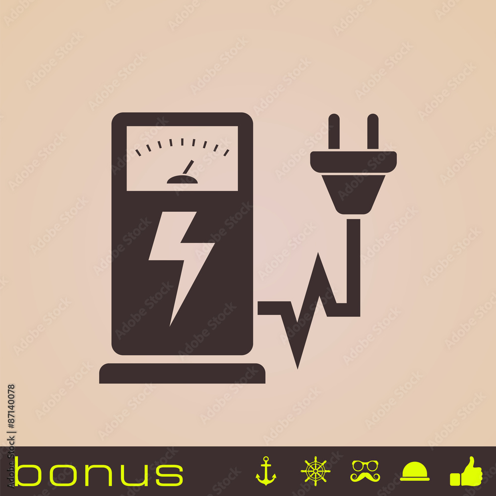 icon electrogas station icon electrogas station