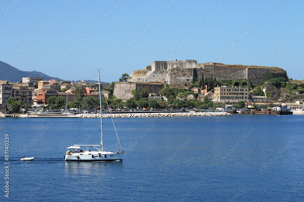new fortress Corfu town Greece