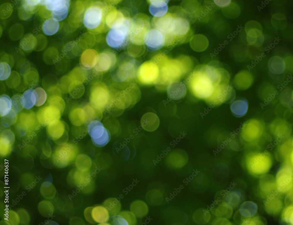 Obraz premium green bokeh