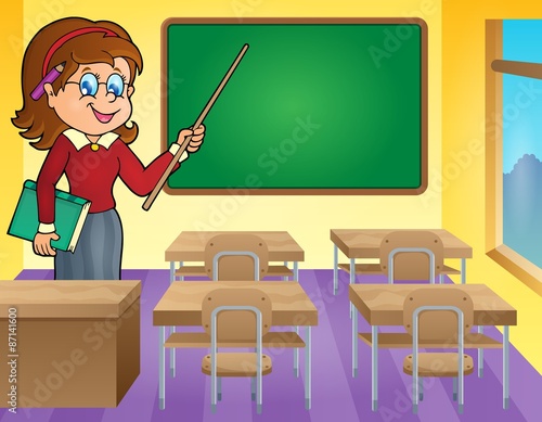 Woman teacher theme image 3