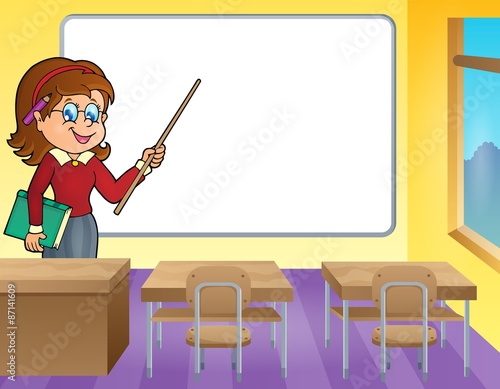 Woman teacher theme image 4