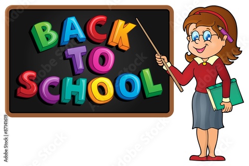 Woman teacher theme image 5