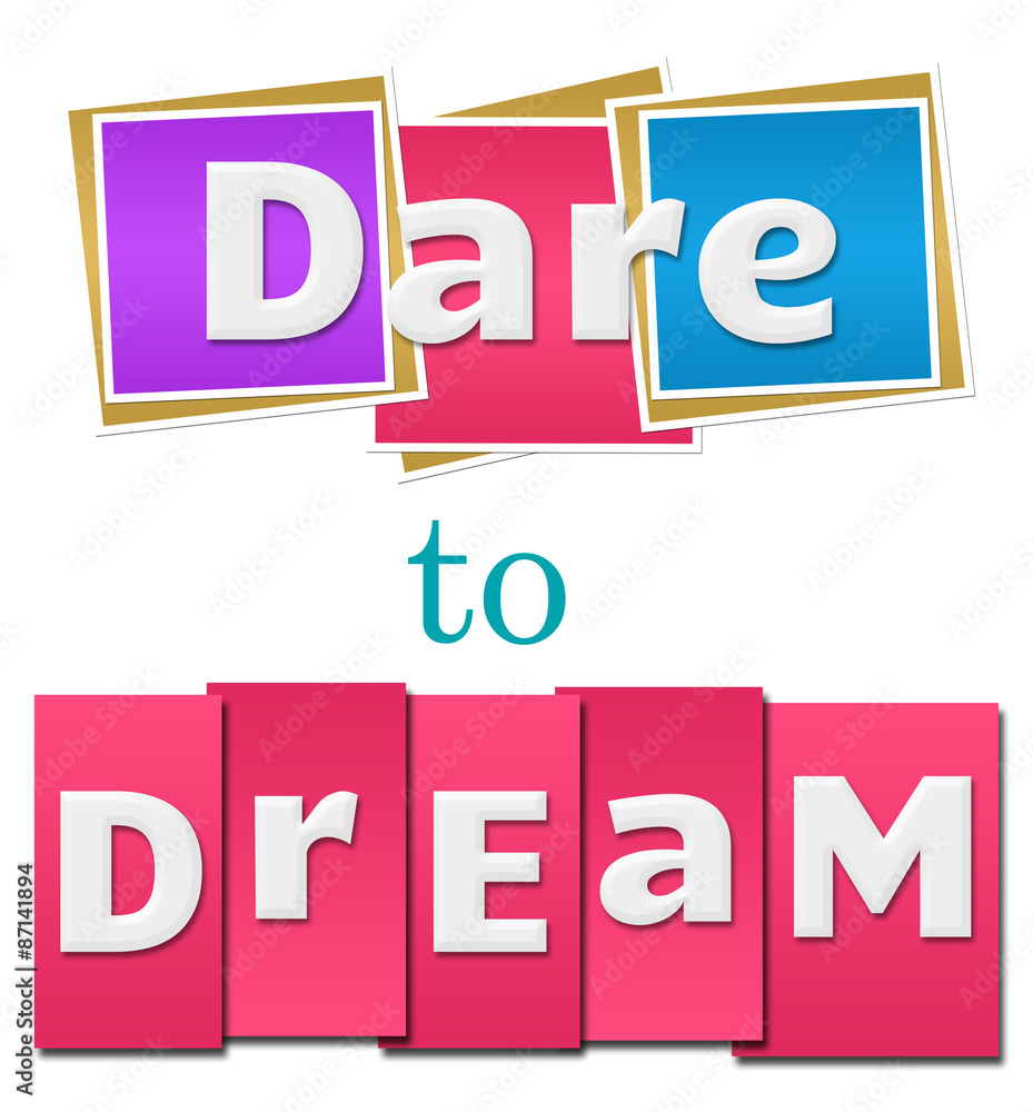 Dare To Dream Colorful Squares Stripes Dare To Dream Colorful Squares Stripes