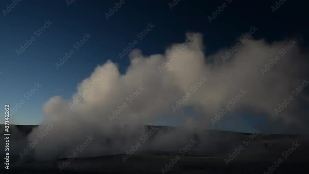 Steaming geyser seen near Uyuni, Bolivia Steaming geyser seen near Uyuni, Bolivia