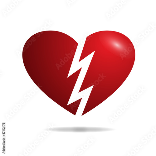 illustration of broken hearts
