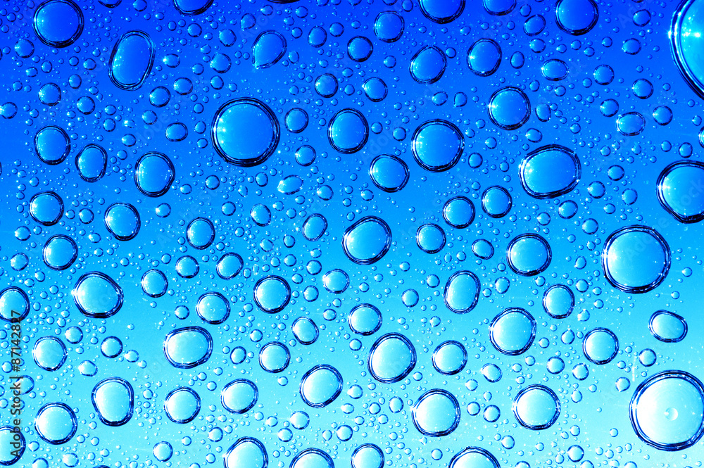  drops on glass