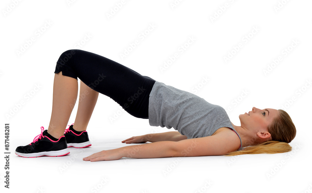 Girl exercising workout fitness aerobic exercise Girl exercising workout fitness aerobic exercise