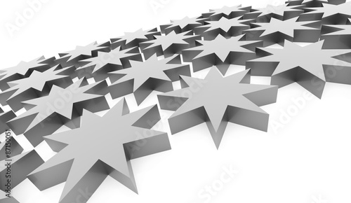 Silver abstract stars background