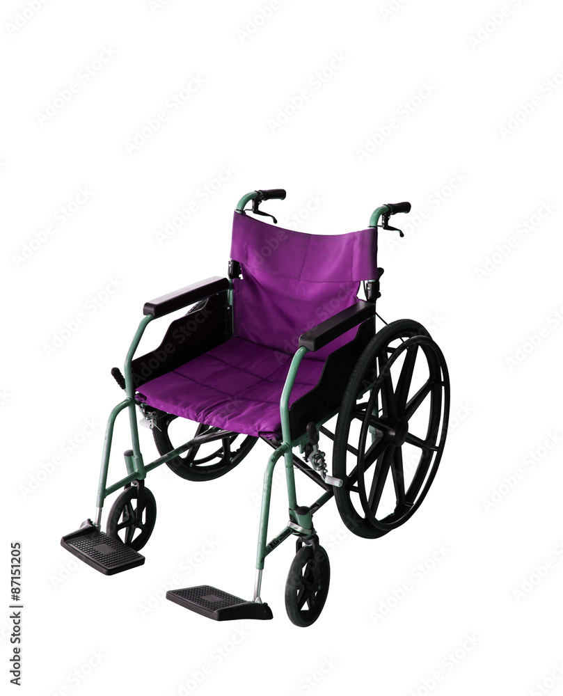 Wheelchair service isolate background