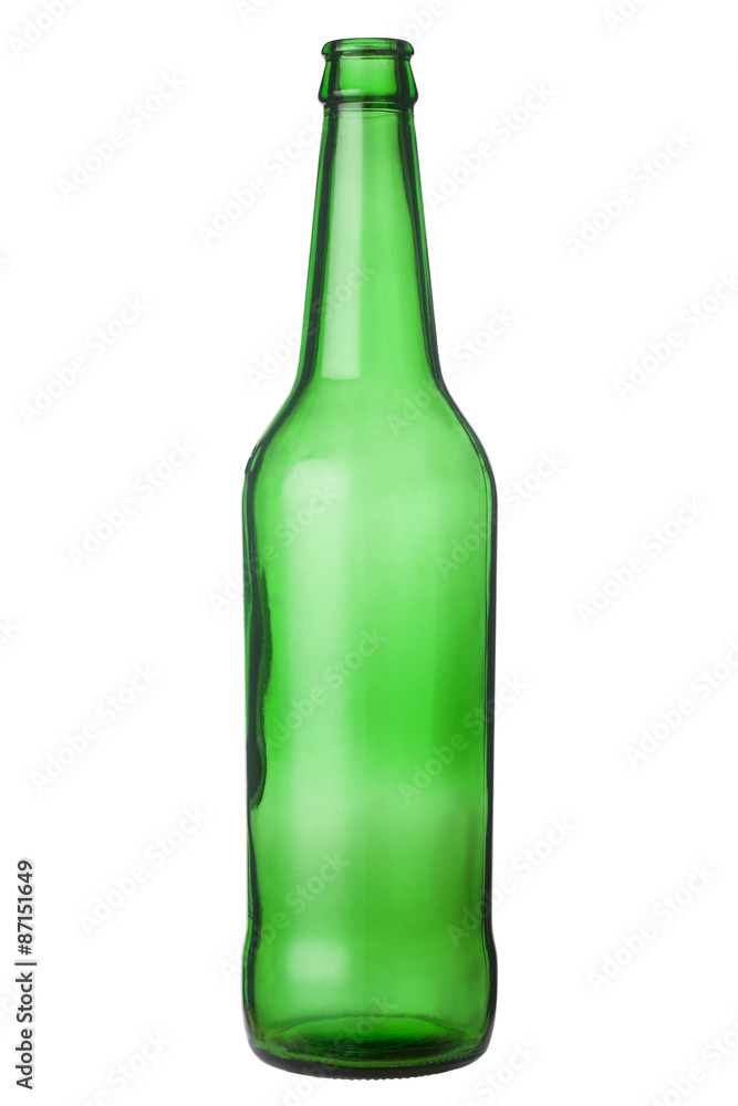 Empty beer bottle isolated on white background Empty beer bottle isolated on white background