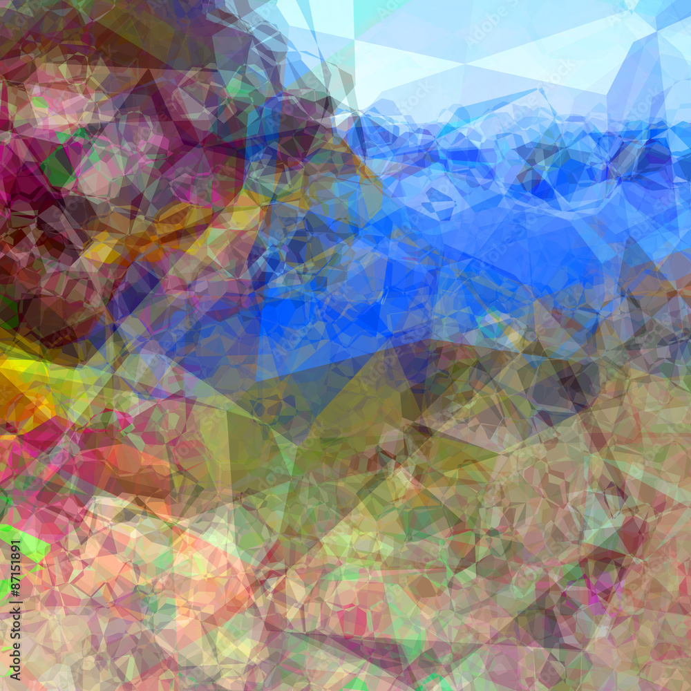 Fototapeta premium Abstract polygonal surface