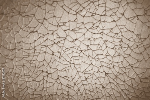 Fotografia abstract crack of tempered glass