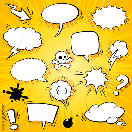 Vector Comic Elements Set 2