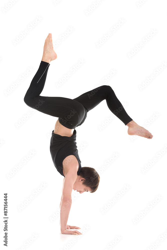 Handstand with bent legs