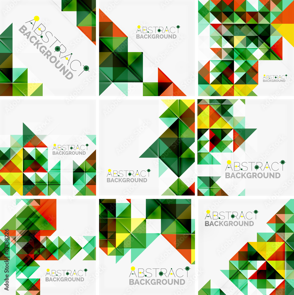 Abstract geometric background. Modern overlapping triangles Abstract geometric background. Modern overlapping triangles