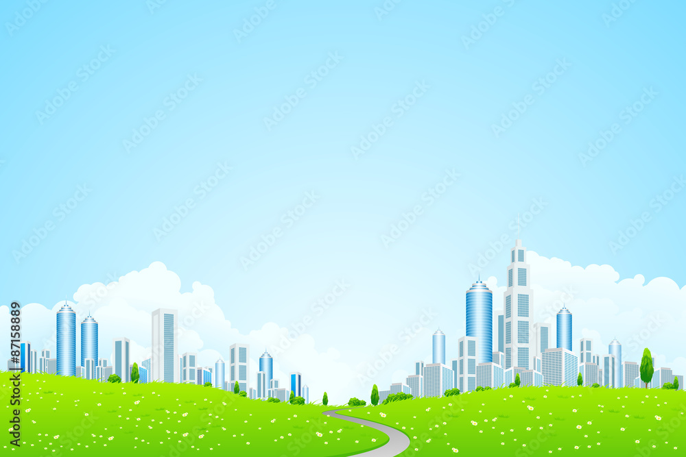 Landscape with Business City