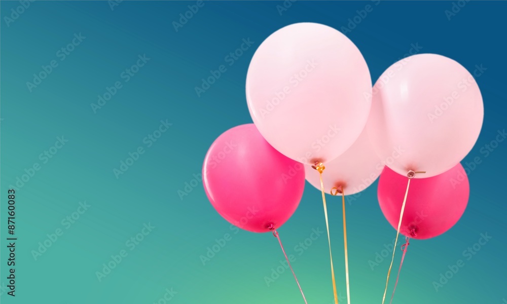 Balloon, pink, retro.