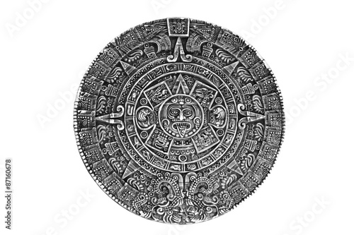 Принти на полотні Pagan ornament a sun stone