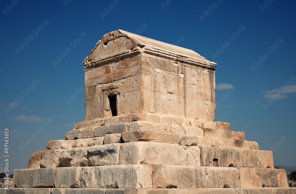 Burial Grave of Cyrus The Great in Pasargad of Shiraz