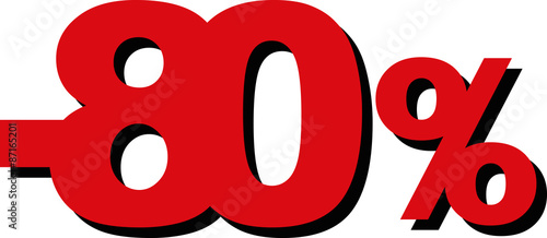 High Quality Graphic Illustration Vector Sale 80 Percent
