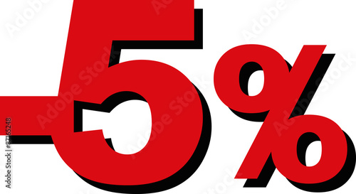High Quality Graphic Illustration Vector Sale 5 Percent