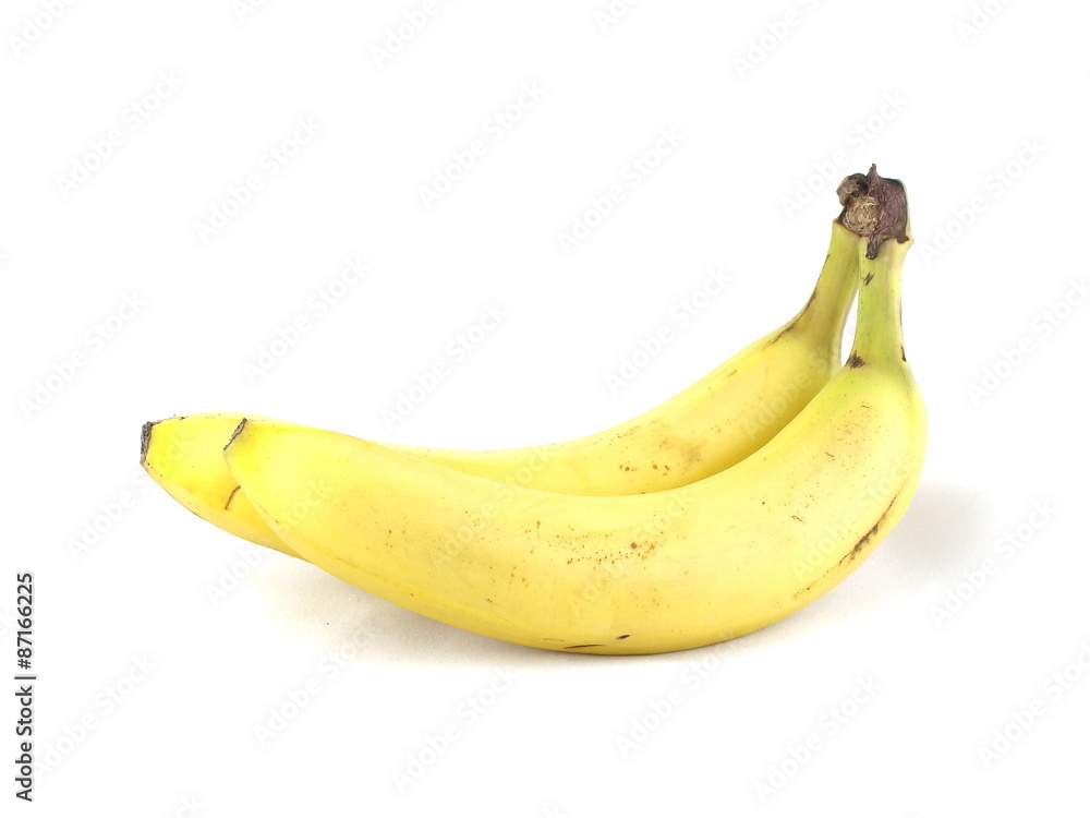 2 Bananen - weisser Hintergrund