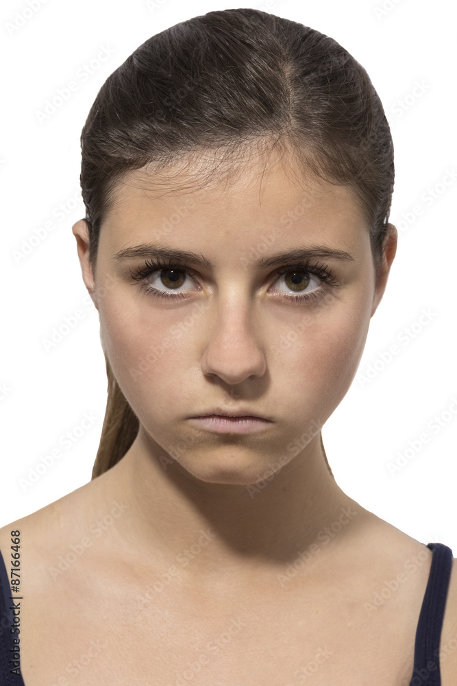 beautiful teenage girl portrait angry beautiful teenage girl portrait angry