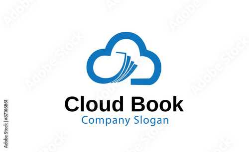 Cloud Book Logo template