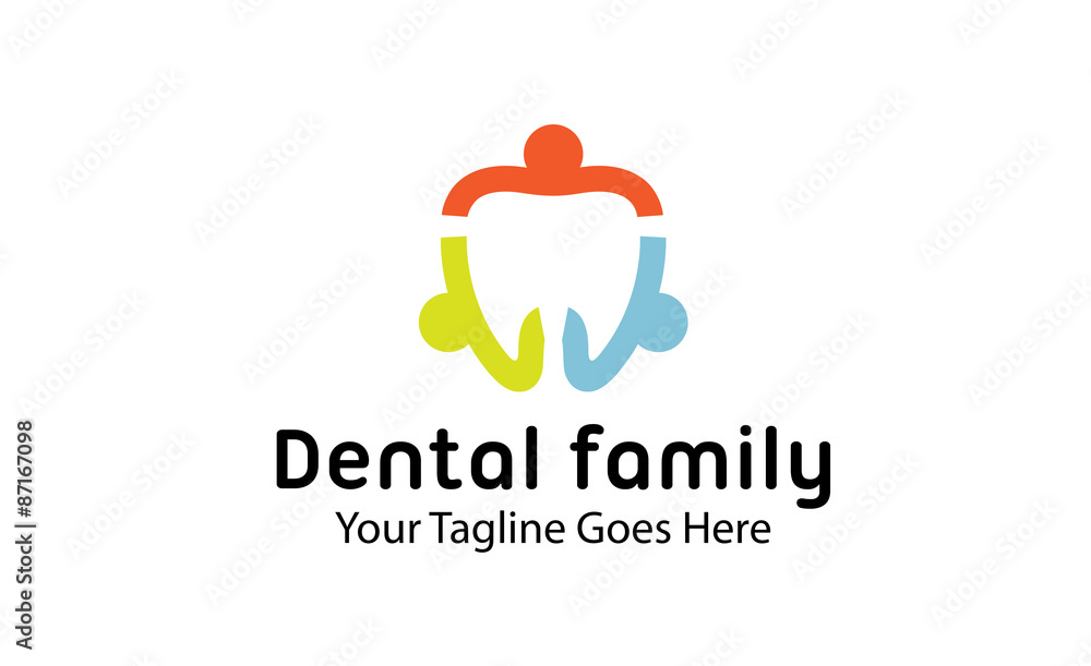 Dental Family Logo template Dental Family Logo template