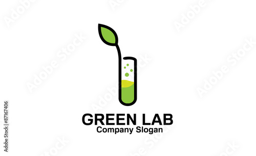 Green Lab Logo template