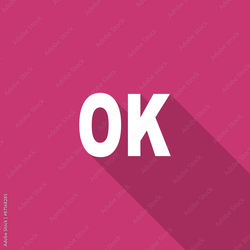 ok flat design modern icon ok flat design modern icon