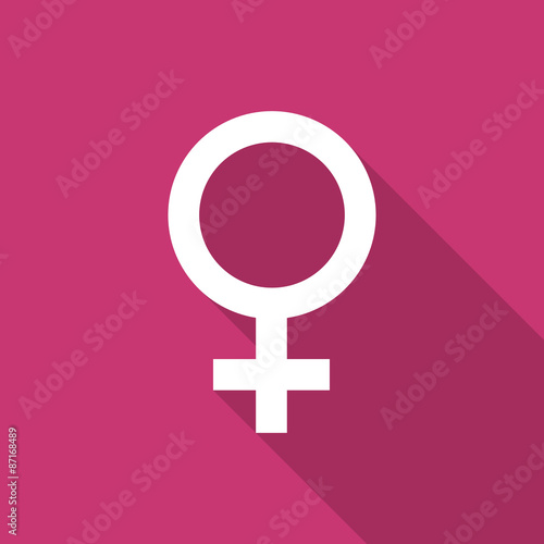 female flat design modern icon