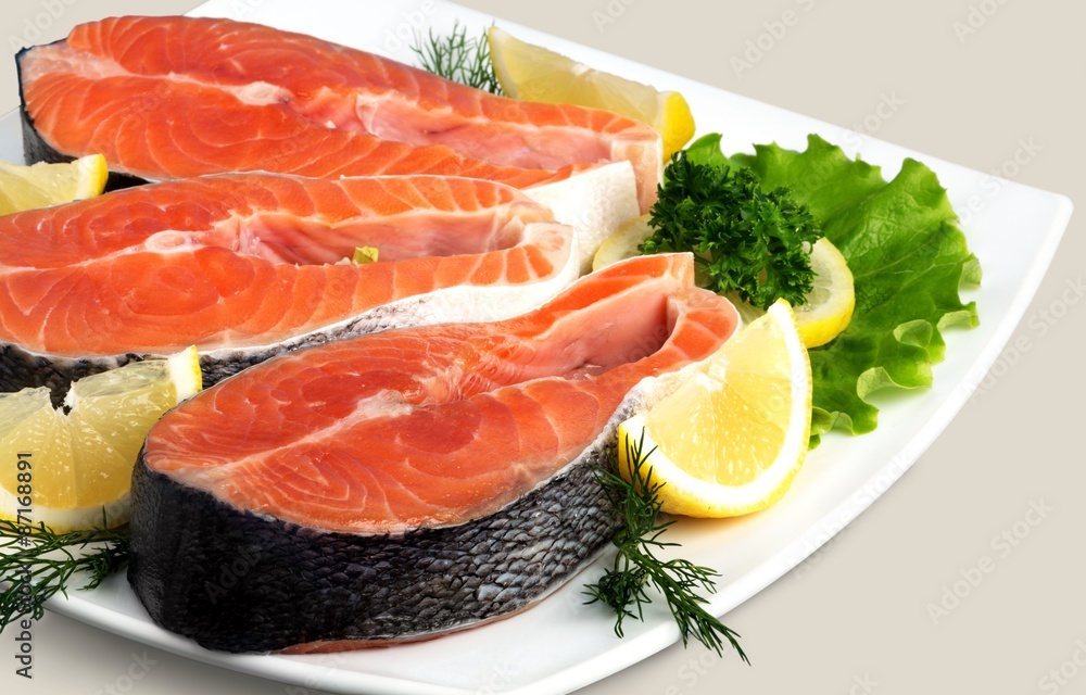 Salmon, Seafood, Prepared Fish. Salmon, Seafood, Prepared Fish.