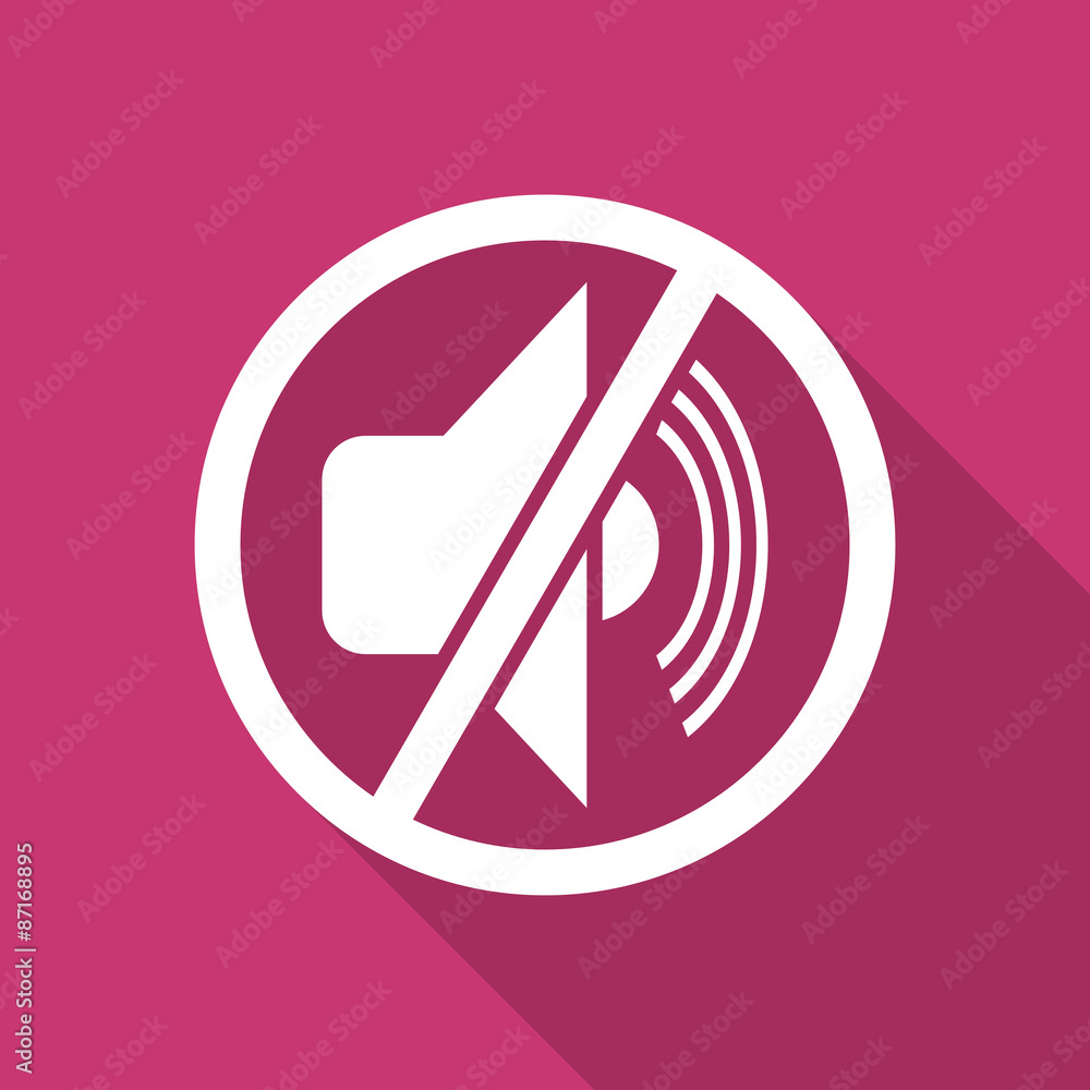 mute flat design modern icon mute flat design modern icon