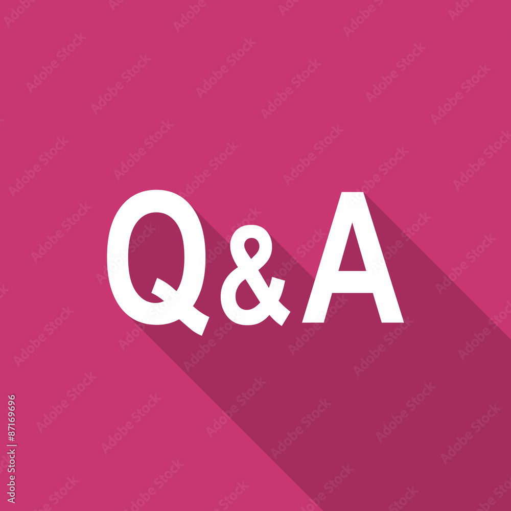 question answer flat design modern icon question answer flat design modern icon