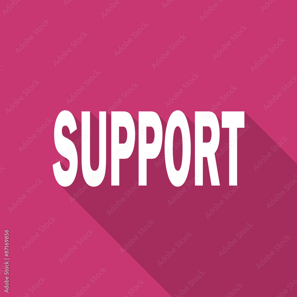Fototapeta premium support flat design modern icon