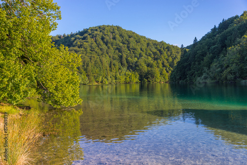 View of the lake Kozjak.
