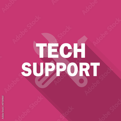 technical support flat design modern icon