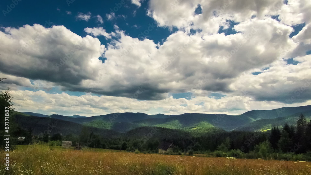 green field and cloudy sky timelapse Ukraine green field and cloudy sky timelapse Ukraine