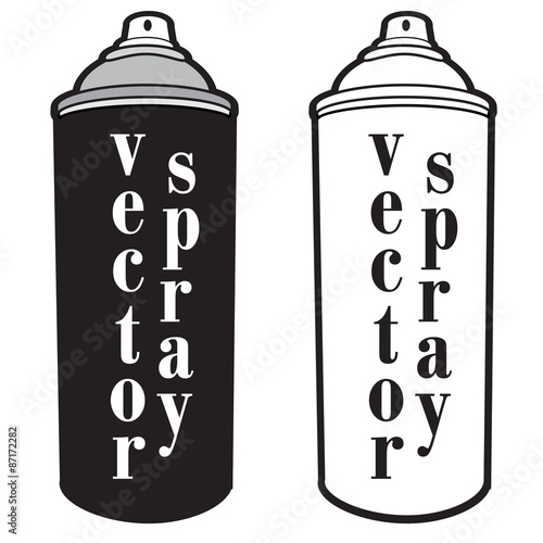 Spray bottle outline vector