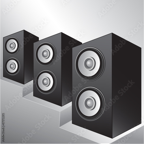 Speakers vector background