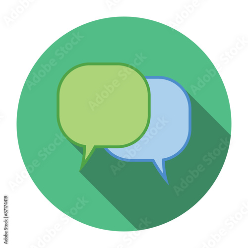 Flat design vector illustration concept for dialog, speach bubbles